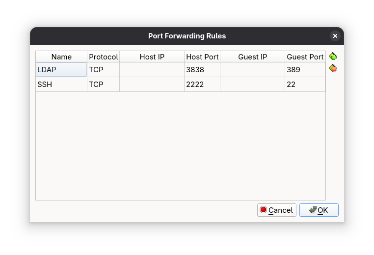 Port Forwarding Rules
